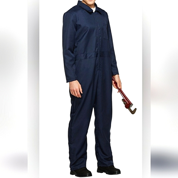 NEW! Prison Jail Jumpsuit Inmate Uniform Mechanic Michael Myers Costume (L) Navy - Picture 6 of 10